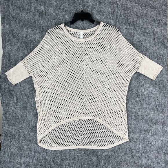 Indigenous Sweater 1 Small Womens Pullover Oversized Knit Short-Sleeve Organic‎ - Picture 1 of 10